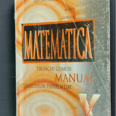 MATEMATICA CLASA A X A - TRUNCHI COMUN CURRICULUM DIFERENTIAT BURTEA