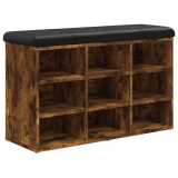 Cumpara ieftin Banca de pantofi, stejar fumuriu, 82x32x50 cm, lemn prelucrat