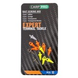 Surub pentru momeala Carp Pro Bait Screw Mix, 12buc