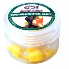 Top Mix - Porumb silicon MagicCorn Ciocolata Portocale (12boabe cutie, 3 marimi diferite)