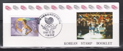 Coreea de Sud 1988 - Jocurile Olimpice &amp;ndash; Seul, Carnet, 2 POZE foto