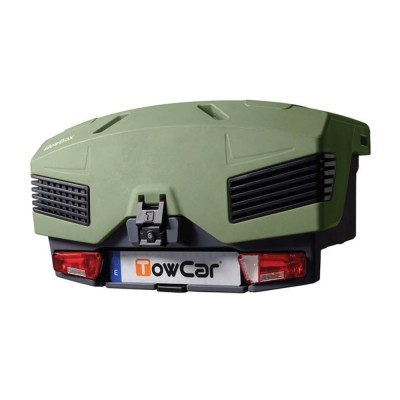 Cutie portbagaj pe carligul de remorcare TowBox Evo, Verde foto