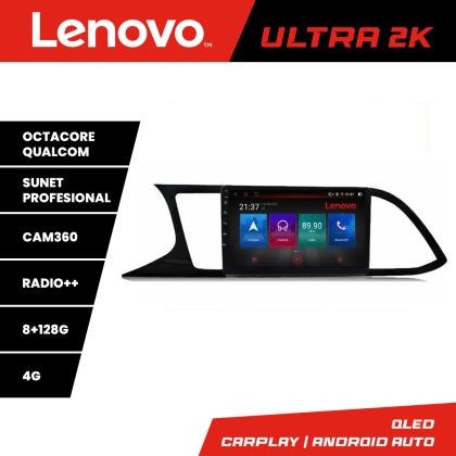 Navigatie Seat Leon MIB M-306 Octa Core Android Radio Bluetooth GPS WIFI/4G DSP 2K 8+128GB 360 Toslink CarStore Technology