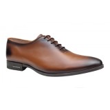 Pantofi eleganti pentru barbati, piele naturala, maro coniac - GKR71M