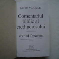 Comentariul biblic al credinciosului. Vechiul testament - William MacDonald