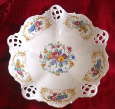 FRUCTIERA CENTRU DE MASA PORTELAN ELFENBEIN ROSENTHAL MOLIERE ANUL 1933 25.5 CM