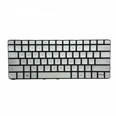 Tastatura Laptop, HP, Spectre 13-SMB, 743897-031, 743897-001, iluminata, argintie, layout US foto
