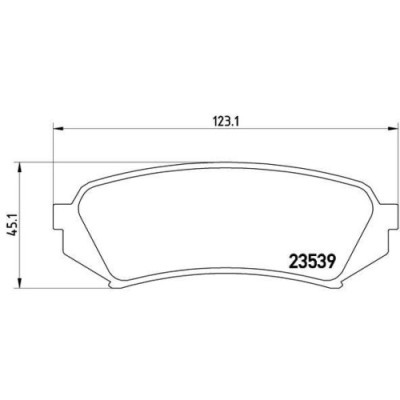 Placute frana Lexus Lx (Uzj100) 09.97-03.08; Toyota Land Cruiser 100 ( J1) 01.98-07.08, Spate, BREMBO foto