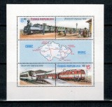 Cehia 2000 - Locomotive, cai ferate, transport, bloc neuzat