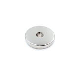 Magnet neodim 25x5 mm, gaura de 5 mm cu sanfren, disc, N35