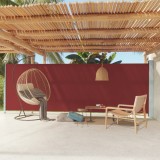 Copertina laterala retractabila de terasa, rosu, 180x600 cm GartenMobel Dekor, vidaXL