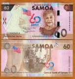 !!! NOU : SAMOA - 60 TALA 2023 , COMM - P 46 - UNC / 60 DE ANI DE INDEPENDENTA