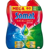 Detergent lichid pentru masina de spalat vase Somat Excellence Duo Gel, 60 spalari