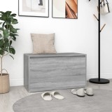Bancă de hol, gri sonoma, 80x40x45 cm, lemn prelucrat