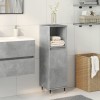 Gossi dulap de baie, gri beton, 30x30x100 cm, lemn prelucrat