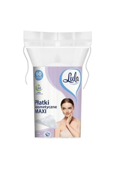 Discuri de machiaj pătrate 60 buc. LuLa, bumbac