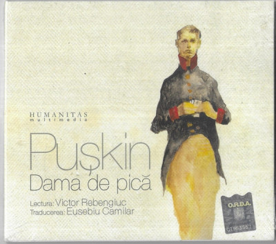 CD Pușkin Lectura: Victor Rebengiuc &amp;ndash; Dama De Pică, original foto