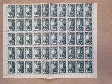 Timbre Romania 1945 cu filigram - Pod Cernavoda - diferite blocuri ne?tampilate