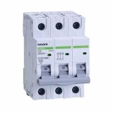 Siguranta automata 3 poli, curba C, 20A, montaj pe sina DIN, gri