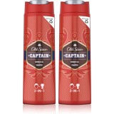 Cumpara ieftin Old Spice Captain 2 in 1 gel de dus si sampon 2x400 ml