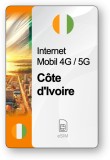 ESIM Internet C&ocirc;te d&#039;Ivoire, valabil 15 zile, trafic 2 GB, Standard