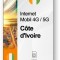 eSIM Internet C&ocirc;te d&#039;Ivoire, valabil 15 zile, trafic 2 GB, Standard