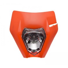 Carena si far fata cu prinderi universal cross-enduro Rival Store, F1 portocaliu