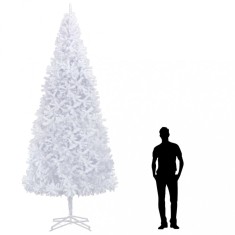 vidaXL Brad de Crăciun artificial, alb, 400 cm