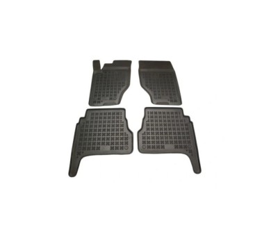 Set covorase auto din cauciuc KIA SORENTO (JC), 08.2002-05.2009, presuri tip tavita, negru foto