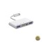 Hub USB-C OEM NK-1032TC 2 x USB-A - 1 x USB-C - 1 x SD - 1 x microSD Alb