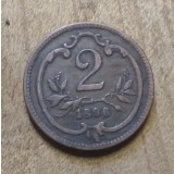 AUT AustroUngaria 2 heller 1896