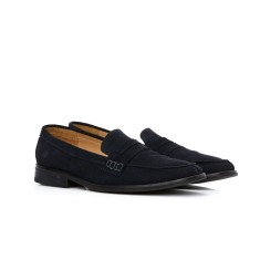 Mocasini barbati bleumarin din piele PA10