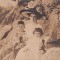 P1837N Femeie cu copii cu jucării, sf&acirc;rșit de secol al XIX, circulată poștal la Arad