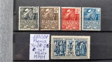 1930-Franta-YT=270-274-Exp.coloniale-compl.set-MNH+MLH-YT=+120 E, Stampilat