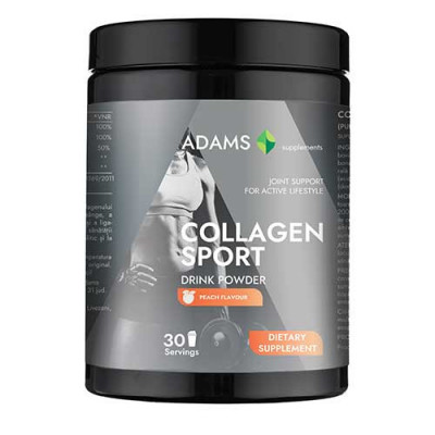 Collagen Sport Pulbere Aroma Piersica 600 grame Adams Vision foto