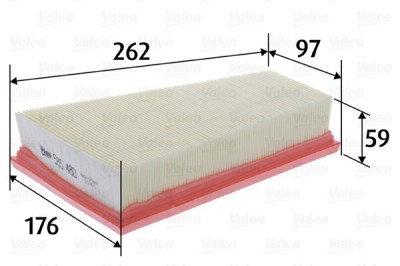 VALEO 585480 Filtru aer foto