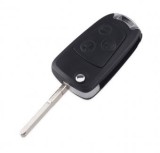 Set 2 bucati - Carcasa cheie transformare briceag Topautochei&amp;#174; compatibila cu Ford Focus Mondeo Fiesta KA, lamela plata