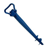 Suport fixare umbrela cu burghiu, 38 x 4 cm, Albastru, General