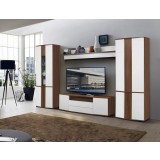 Living Dona 1 Alb+Frasin Shimo 332x45x208 cm