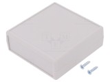 Carcasă ABS neagră cu panou 1593, 66mm x 140mm x 28mm