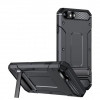 Husa iPhone 7 8 SE 2, SE 2020 SE 3, SE 2022 Antisoc Negru Hybrid Armor Kickstand, Techsuit