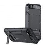 Cumpara ieftin Husa iPhone 7 8 SE 2, SE 2020 SE 3, SE 2022 Antisoc Negru Hybrid Armor Kickstand, Techsuit