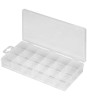 Cutie sortimentala cu 18 compartimente fixe transparenta 210x105x30mm Goobay 90149