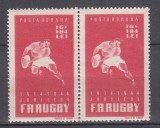 ROMANIA 1944 LP 164 - 30 DE ANI FEDERATIA ROMANA RUGBY PERECHE MNH