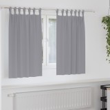 vidaXL Perdele opace 2 pcs Gri deschis 140 x 140 cm Poliester