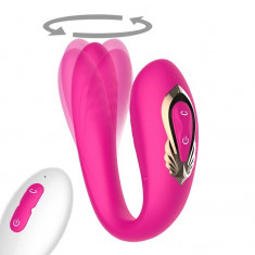 Vibrator Couple Rotating Pink