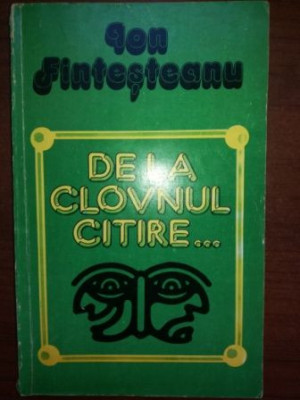 De la clovnul citire- Ion Fintesteanu foto