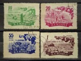 Romania 1955 - Pomicultura si legumicultura, serie stampilata