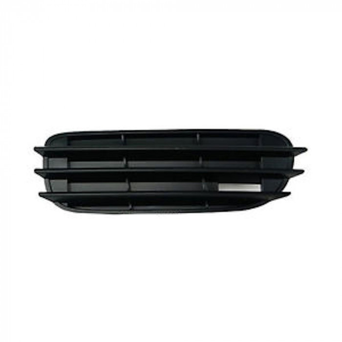 Grila bara fata Skoda Octavia 1u2/1u5, 1996-2010, parte montare partea stanga, cu gaura priza aer, fara gaura proiector, 692027-3, Aftermarket