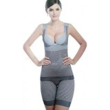 Corset Slabit Remodelare Corporala Natural Bamboo Slim, Talie, Abdomen, Postura, Detoxifiere, S-M, L-XL